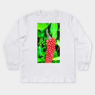 Red peppercorn with bird beak Kids Long Sleeve T-Shirt